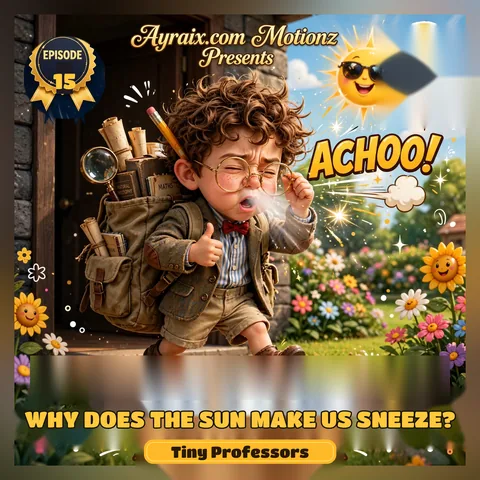 Episode 15 poster: Why Does the Sun Make Us Sneeze?