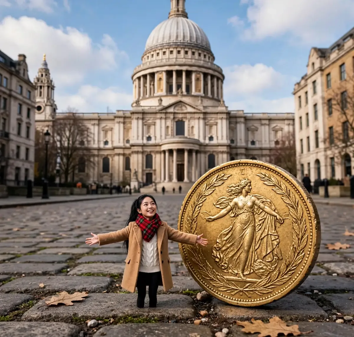 Tiny Zara at St Paul's Cathedral