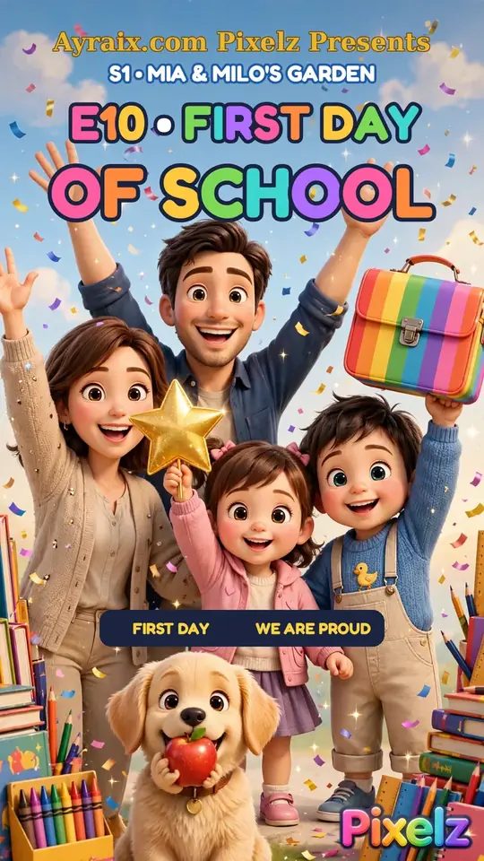 E10 First Day of School poster