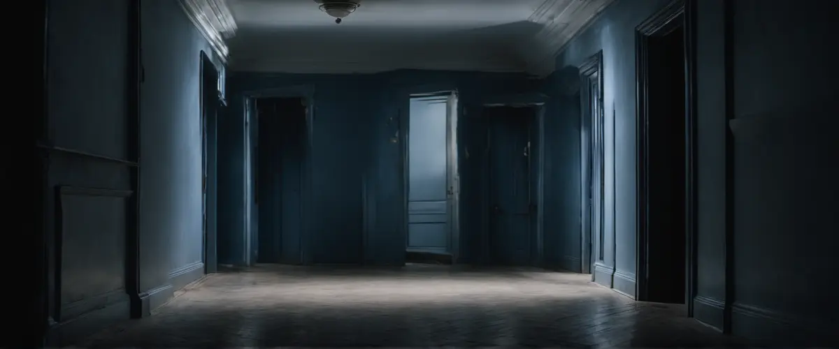 A teenager's bedroom at night, blue light from a smartphone illuminating a face in the dark — the friend who never sleeps